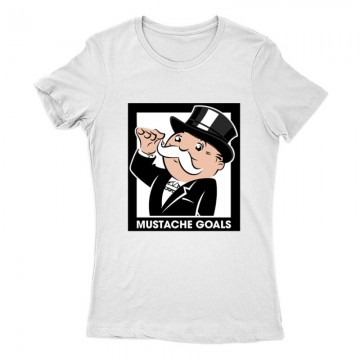 Mustache Goals Női Póló