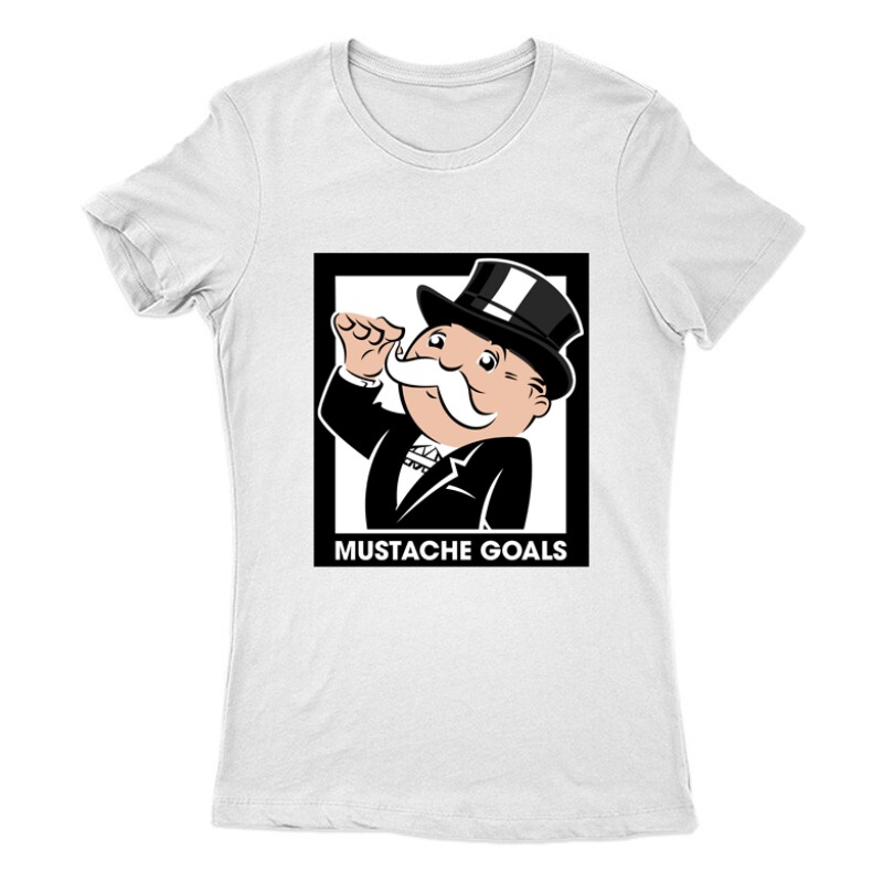 Mustache Goals Női Póló