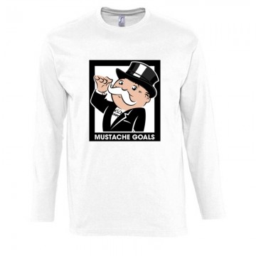Mustache Goals Hosszú Ujjú Póló