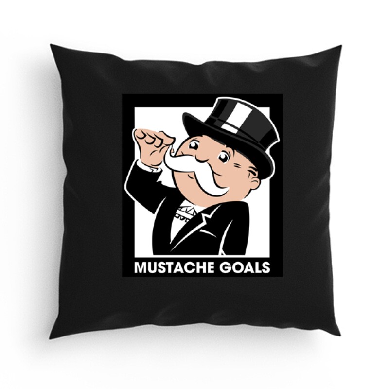 Mustache Goals Párna