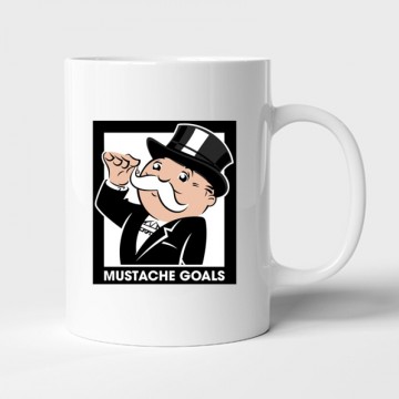 Mustache Goals Bögre