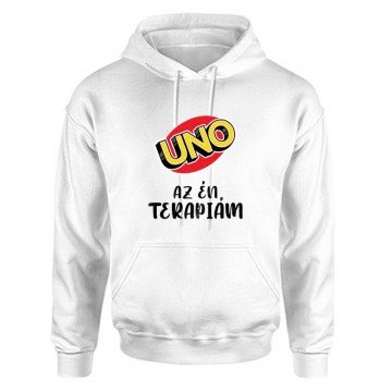 Uno az Én terápiám Unisex Kapucnis Pulcsi