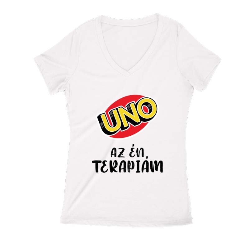 Uno az Én terápiám Női V Kivágott póló