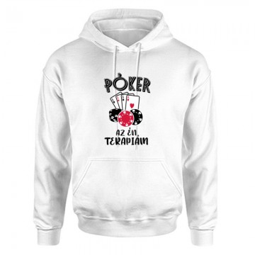 Póker az Én terápiám Unisex Kapucnis Pulcsi