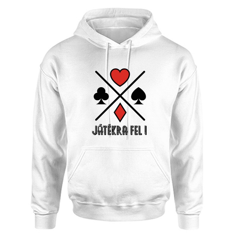 Játékra fel ! Unisex Kapucnis Pulcsi
