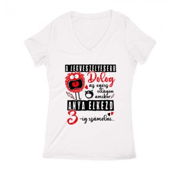 A legveszélyesebb dolog Női V Kivágott póló