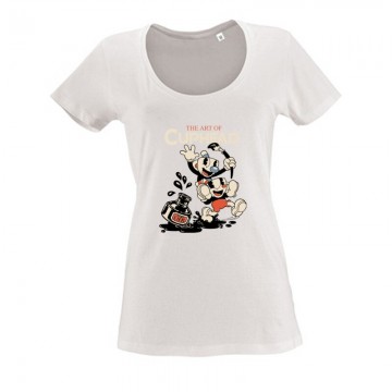 The art of cuphead Női O Nyakú Póló