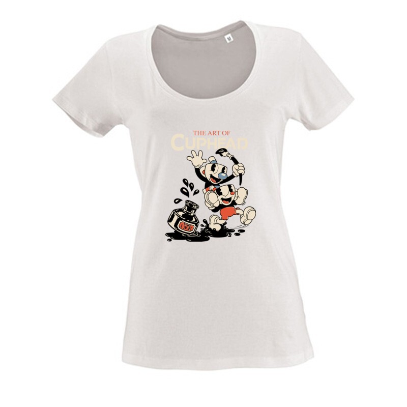 The art of cuphead Női O Nyakú Póló