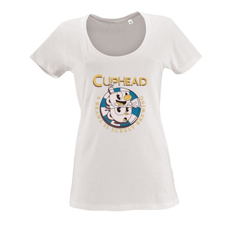 A brawl is surely brewing Női O Nyakú Póló