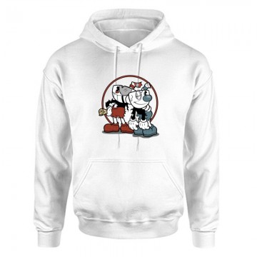 Cuphead Unisex Kapucnis Pulcsi