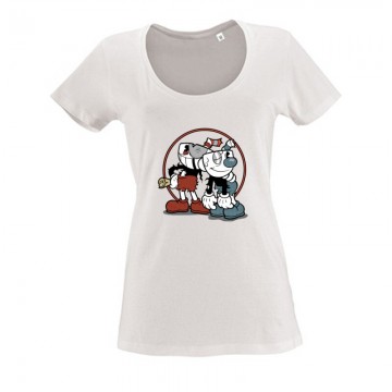 Cuphead Női O Nyakú Póló