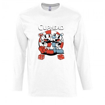Cuphead Casino Hosszú Ujjú Póló
