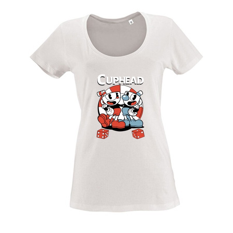 Cuphead Casino Női O Nyakú Póló