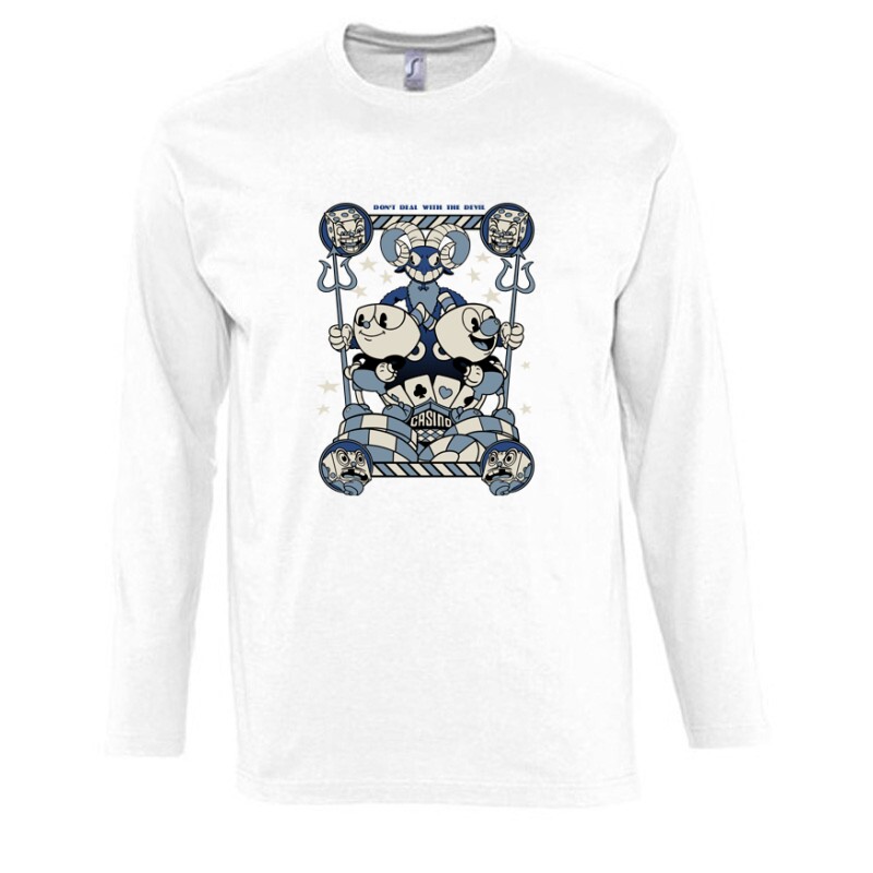 Cuphead Casino 2 Hosszú Ujjú Póló