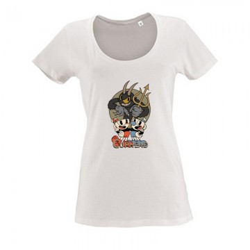 Cuphead Devil Női O Nyakú Póló