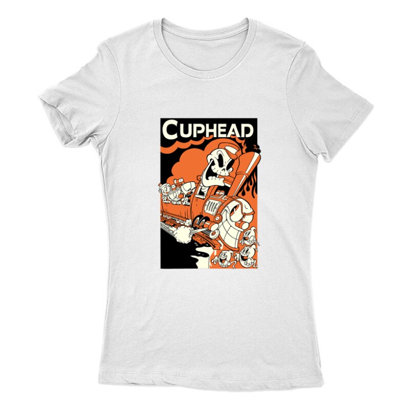 Cuphead Devil train Női Póló