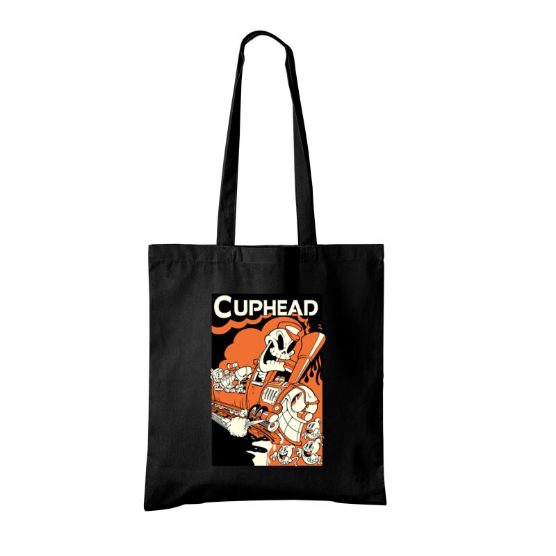 Cuphead Devil train Bevásárló Táska