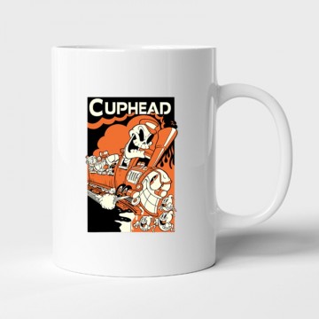 Cuphead Devil train Bögre