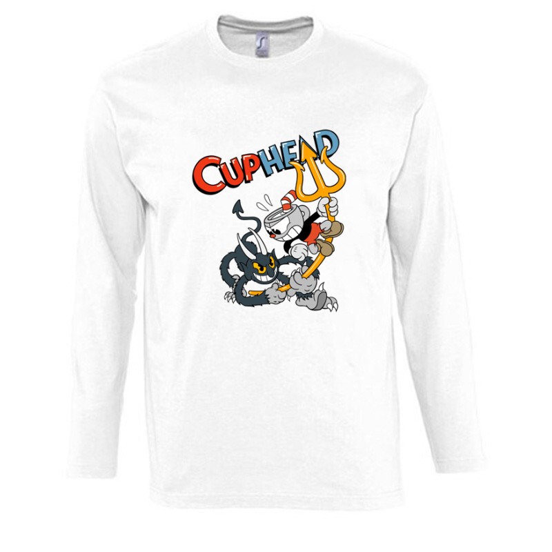 Cuphead devil 2 Hosszú Ujjú Póló