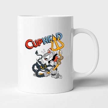 Cuphead devil 2 Bögre