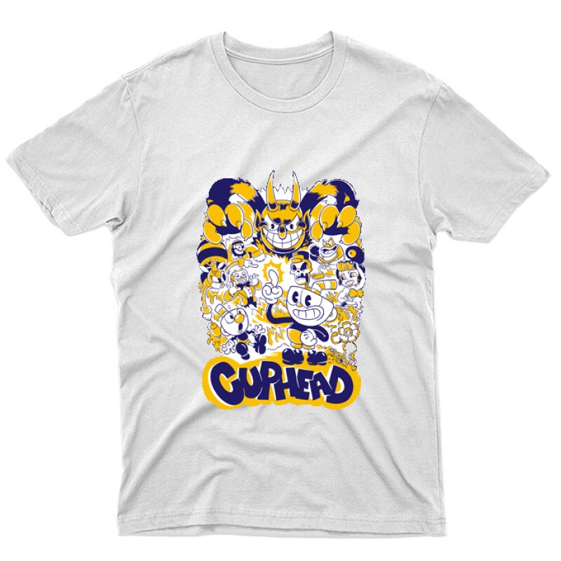 Cuphead all character Unisex Póló