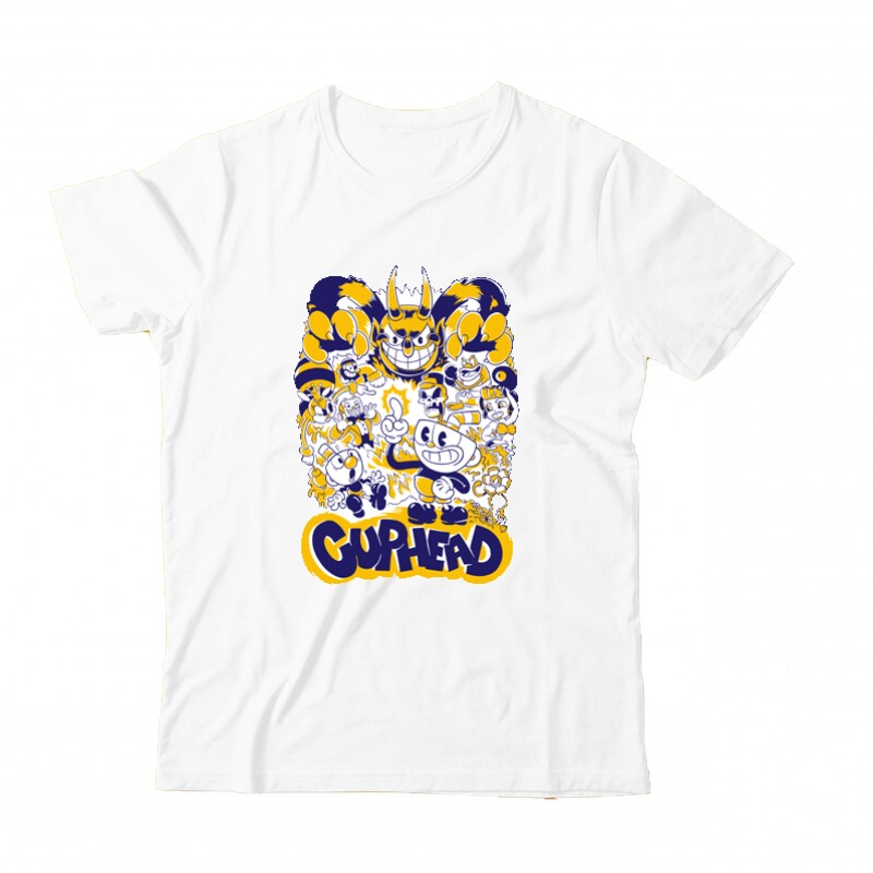 Cuphead all character Gyermek Póló