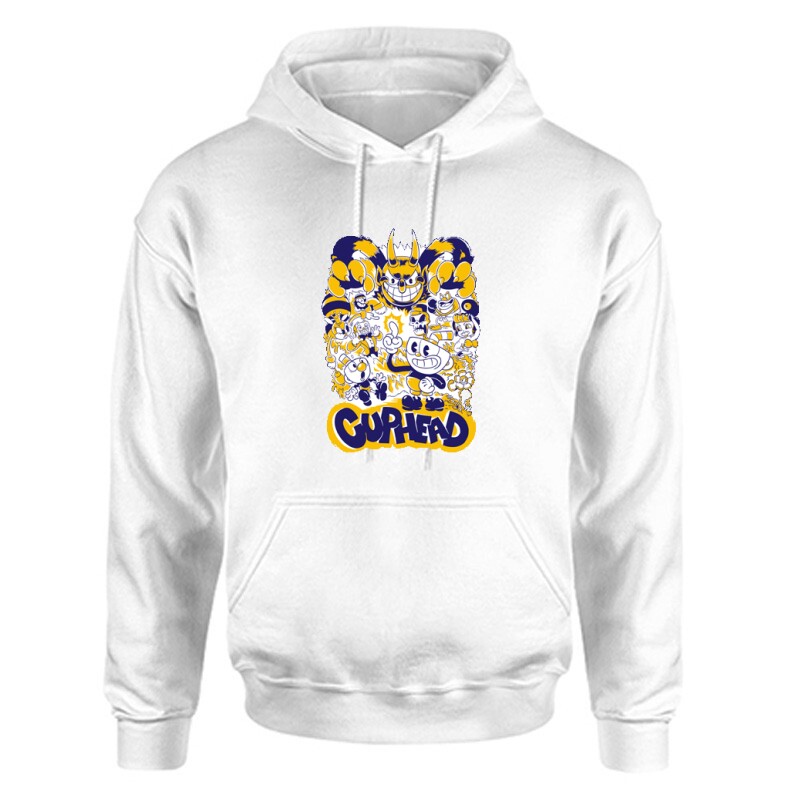 Cuphead all character Unisex Kapucnis Pulcsi