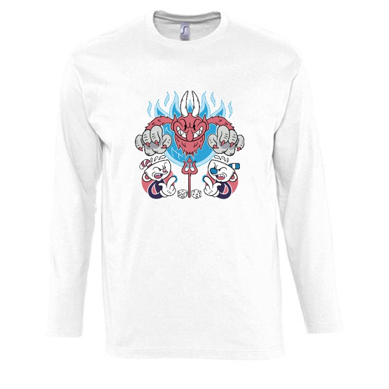 With devil Hosszú Ujjú Póló