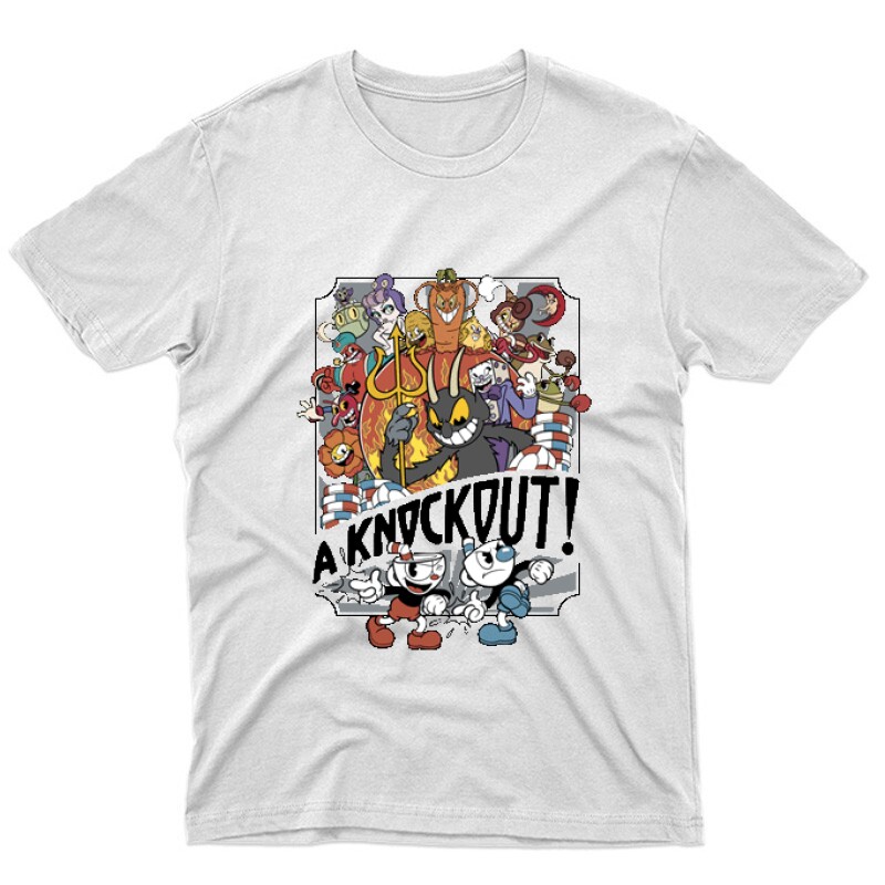 Knockout Cuphead Unisex Póló
