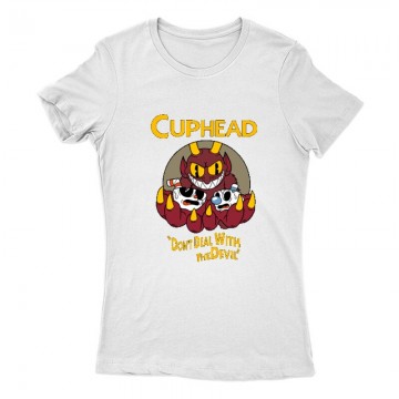 Cuphead Don't Deal With The Devil Női Póló
