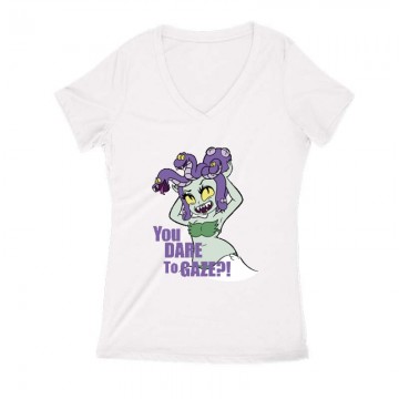 You Dare to Gaze Női V Kivágott póló