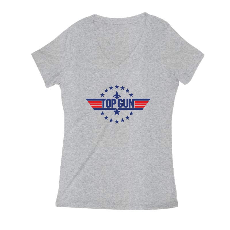 Top Gun stars Női V Kivágott póló