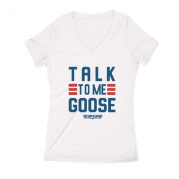 Talk to me Goose Női V Kivágott póló