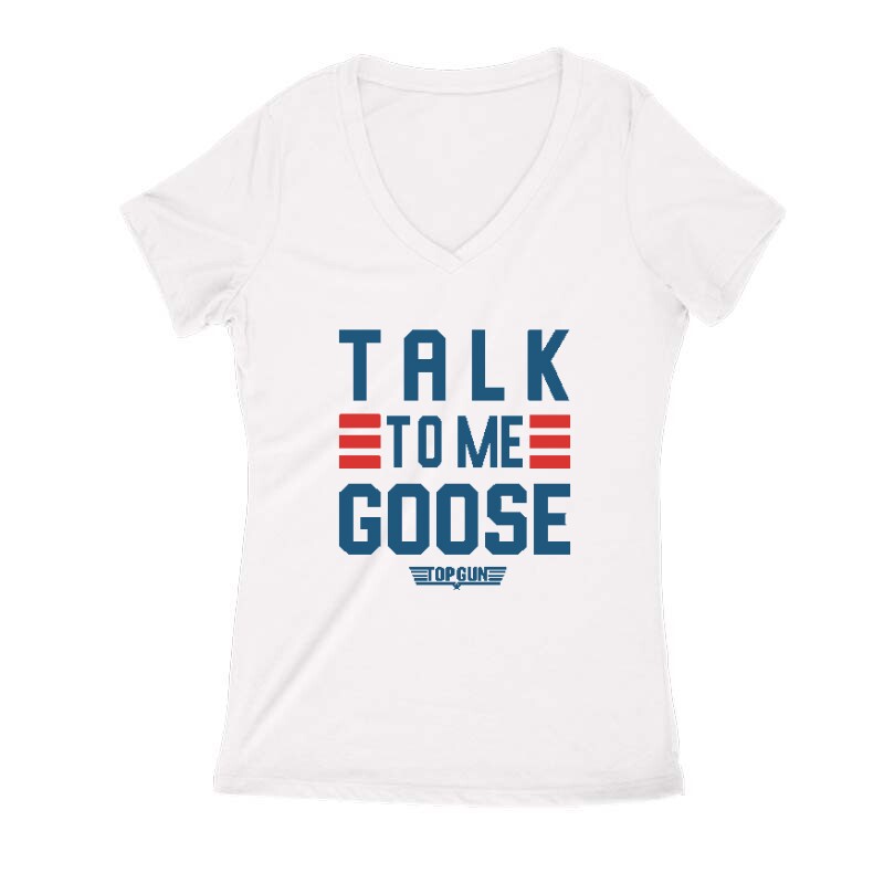 Talk to me Goose Női V Kivágott póló