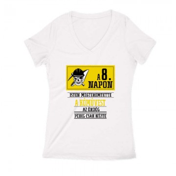 A 8. nap Női V Kivágott póló