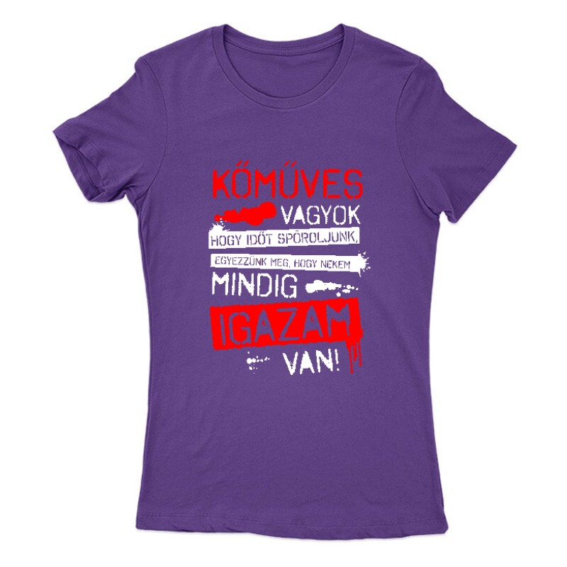 Kőműves vagyok mindig igazam van Női Póló
