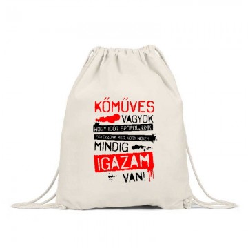 Kőműves vagyok mindig igazam van Hátizsák