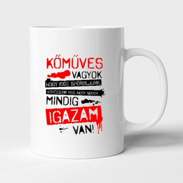 Kőműves vagyok mindig igazam van Bögre