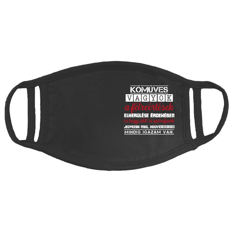 Kőműves vagyok mindig igazam van 2 Arcmaszk