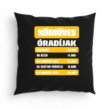 Kőműves óradíjak Párna