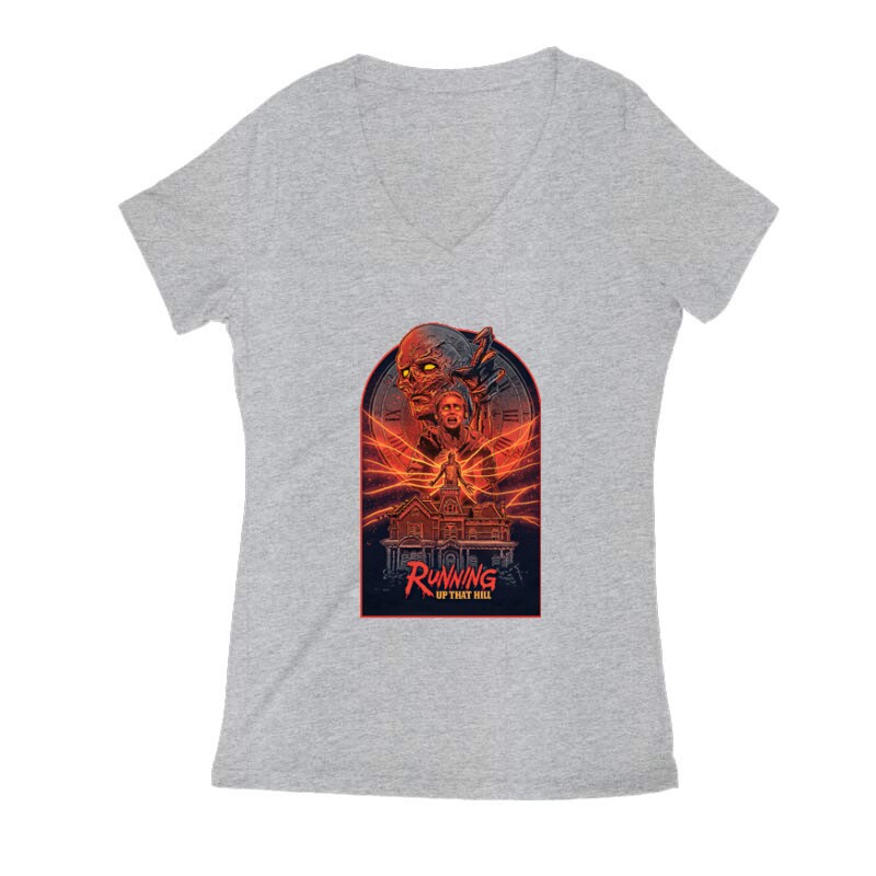 Running Up that Hill Női V Kivágott póló