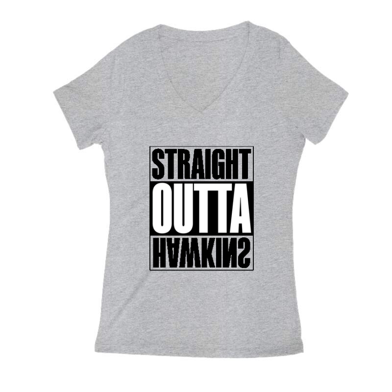 Straight outta Hawkins Női V Kivágott póló
