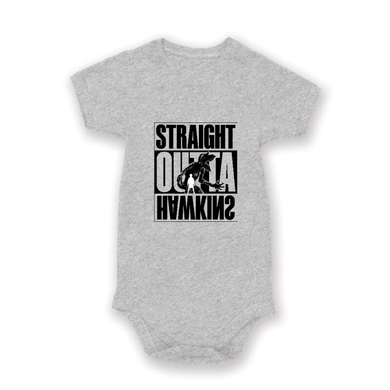 Straight outta Hawkins Demogorgon Baby Body