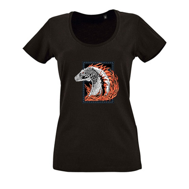 Frame of the dragon Női O Nyakú Póló