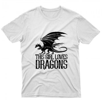 This Girl Loves Dragon Unisex Póló