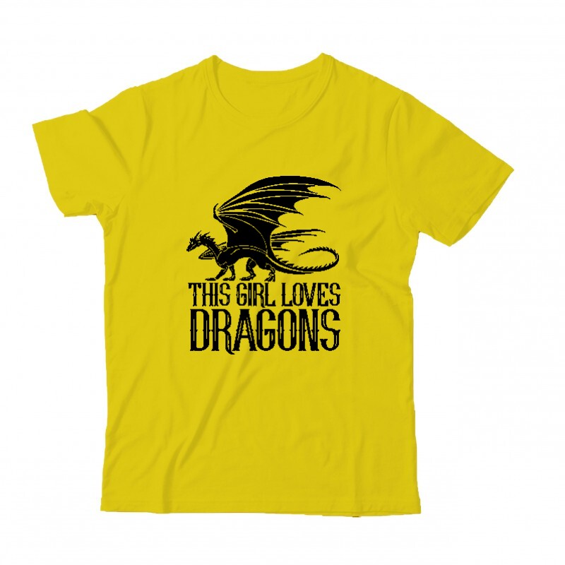 This Girl Loves Dragon Gyermek Póló
