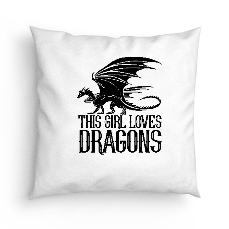 This Girl Loves Dragon Párna