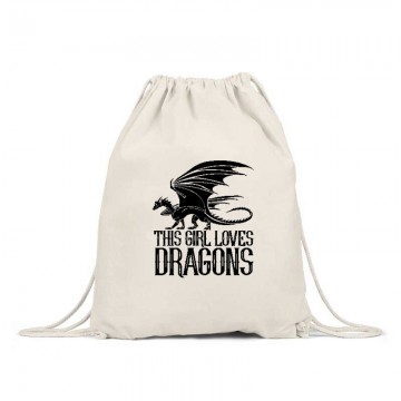 This Girl Loves Dragon Hátizsák