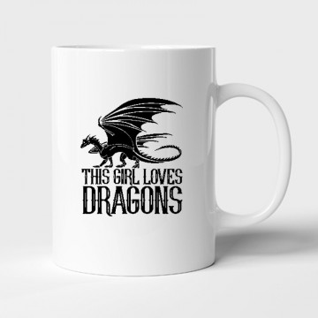 This Girl Loves Dragon Bögre