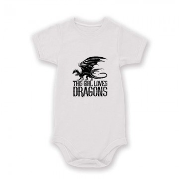 This Girl Loves Dragon Baby Body
